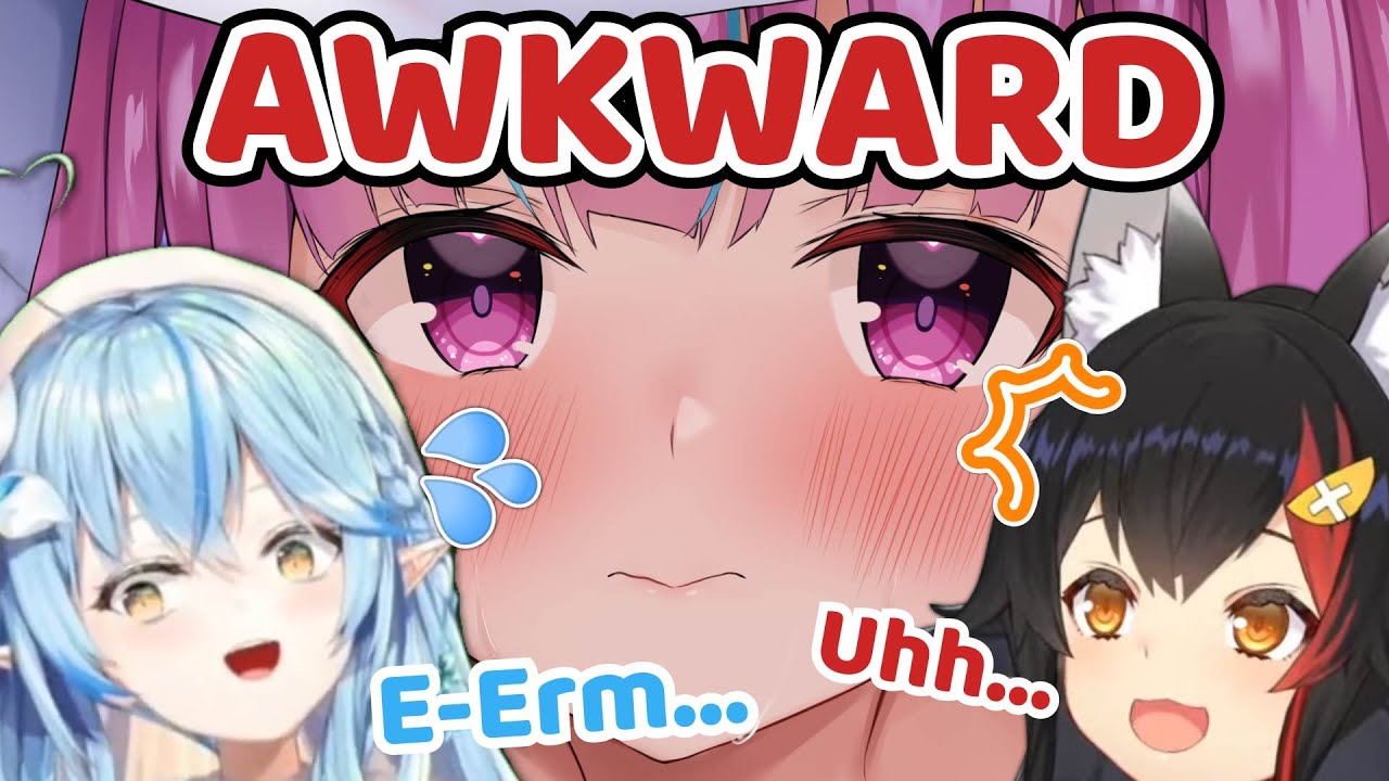 Awkward Aqua Tried Her Best To Start a New Topic【Hololive | Minato Aqua x Ookami Mio x Yukihana Lamy