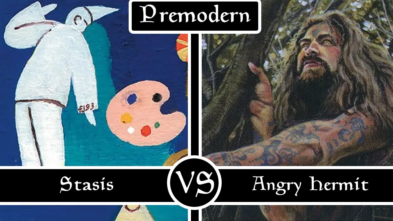 Angry Hermit VS Stasis. Premodern MTG