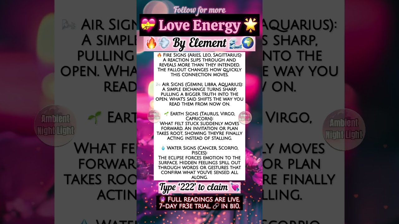 💗 72-Hour LOVE ENERGY by Element 🔥🌬️🌱💧