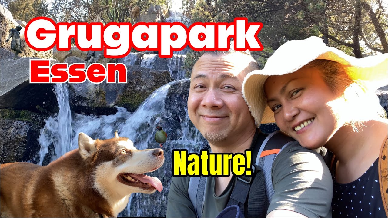 A Beautiful Day at Grugapark – Mini Train, Deer, Ducks & Waterfall Adventure! 🌳🚂🦌💦