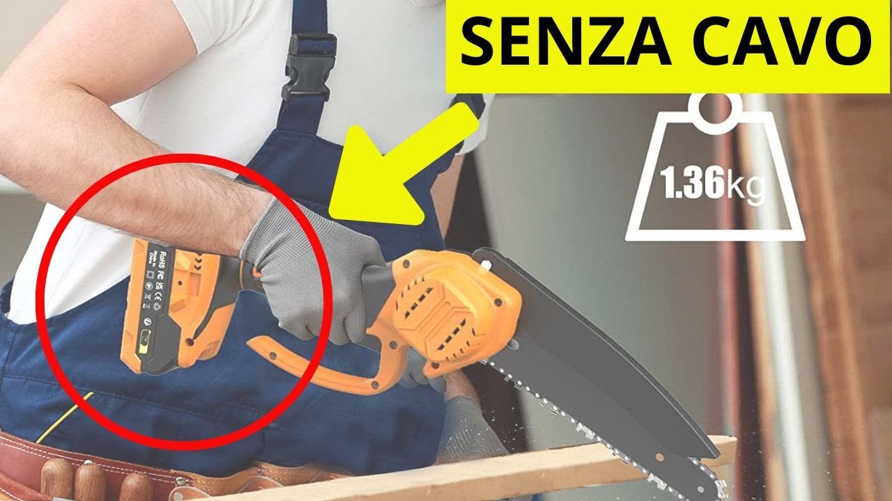 🥇 Le 5 Mini MOTOSEGA a batteria in VENDITA su AMAZON (Motosega da potatura)