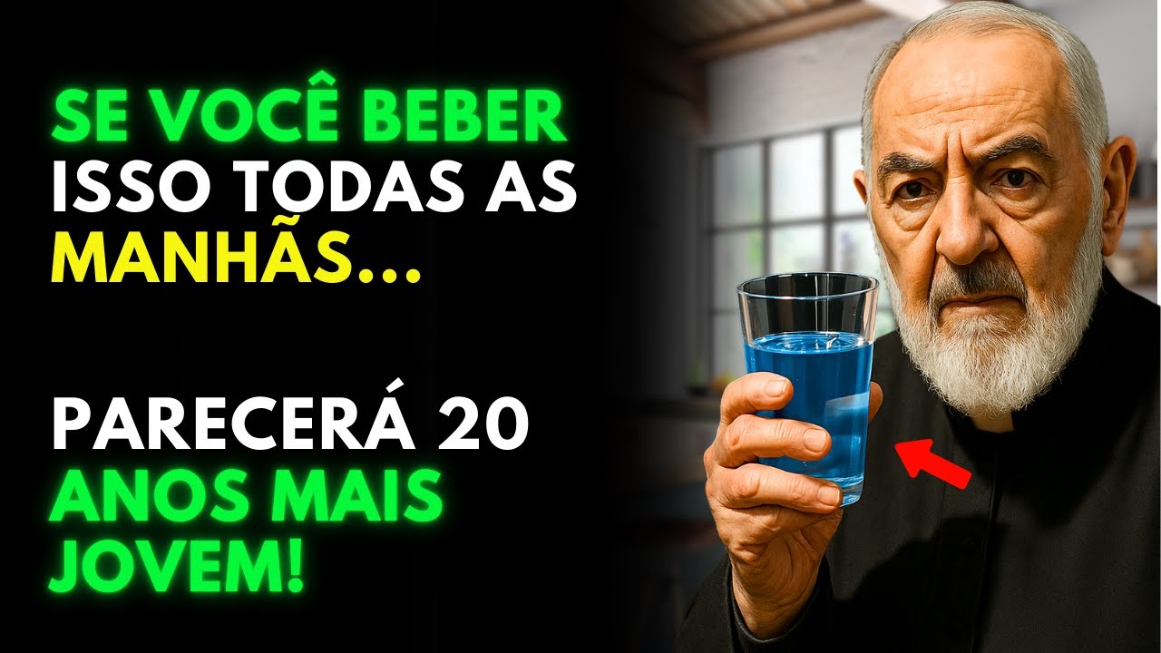 Padre Pio: Beba ISSO pela manhã e rejuvenesça sua PELE em apenas 7 dias