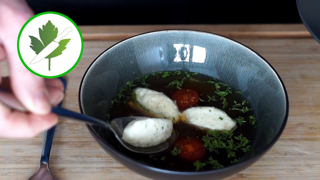 Lockere Quarknocken / Quarkklößchen als Suppeneinlage #pikant
