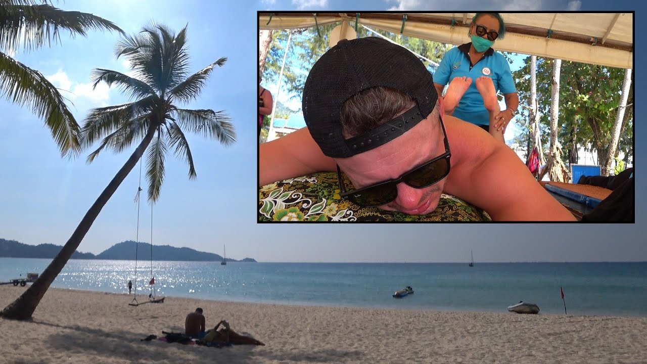 Thajská masáž od thajskej ženy na thajskej pláži | Patong, Thajsko