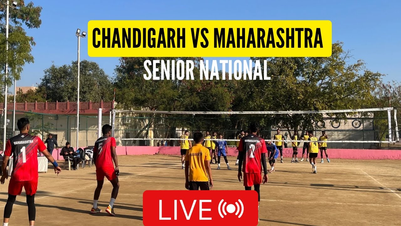 Chandigarh vs Maharashtra live | Senior national volleyball championship Jaipur 2025