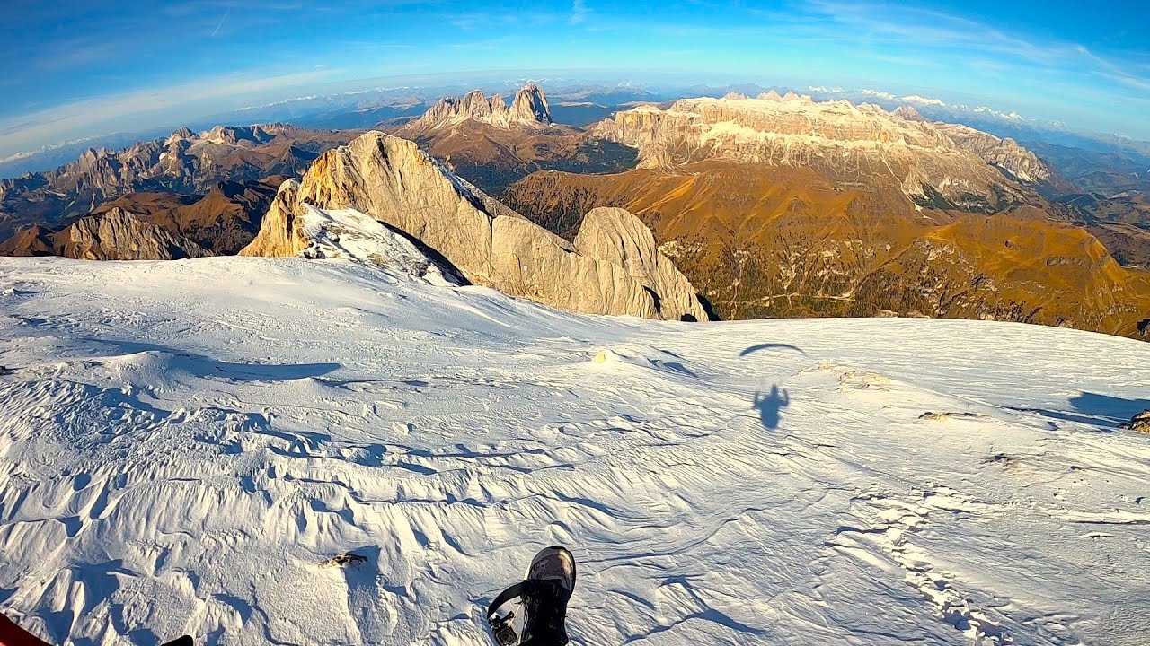 Marmolada Westgrat climb and fly with UFO 2