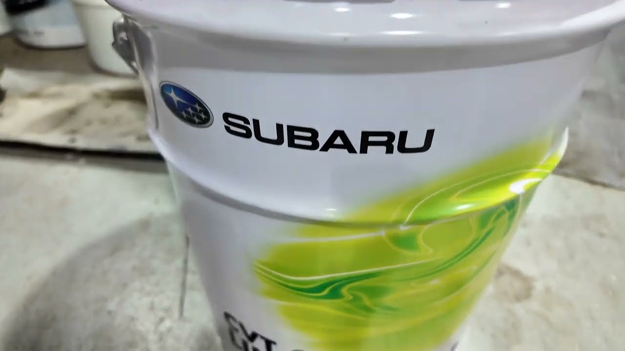 Замена масла в вариаторе  TR580 SUBARU