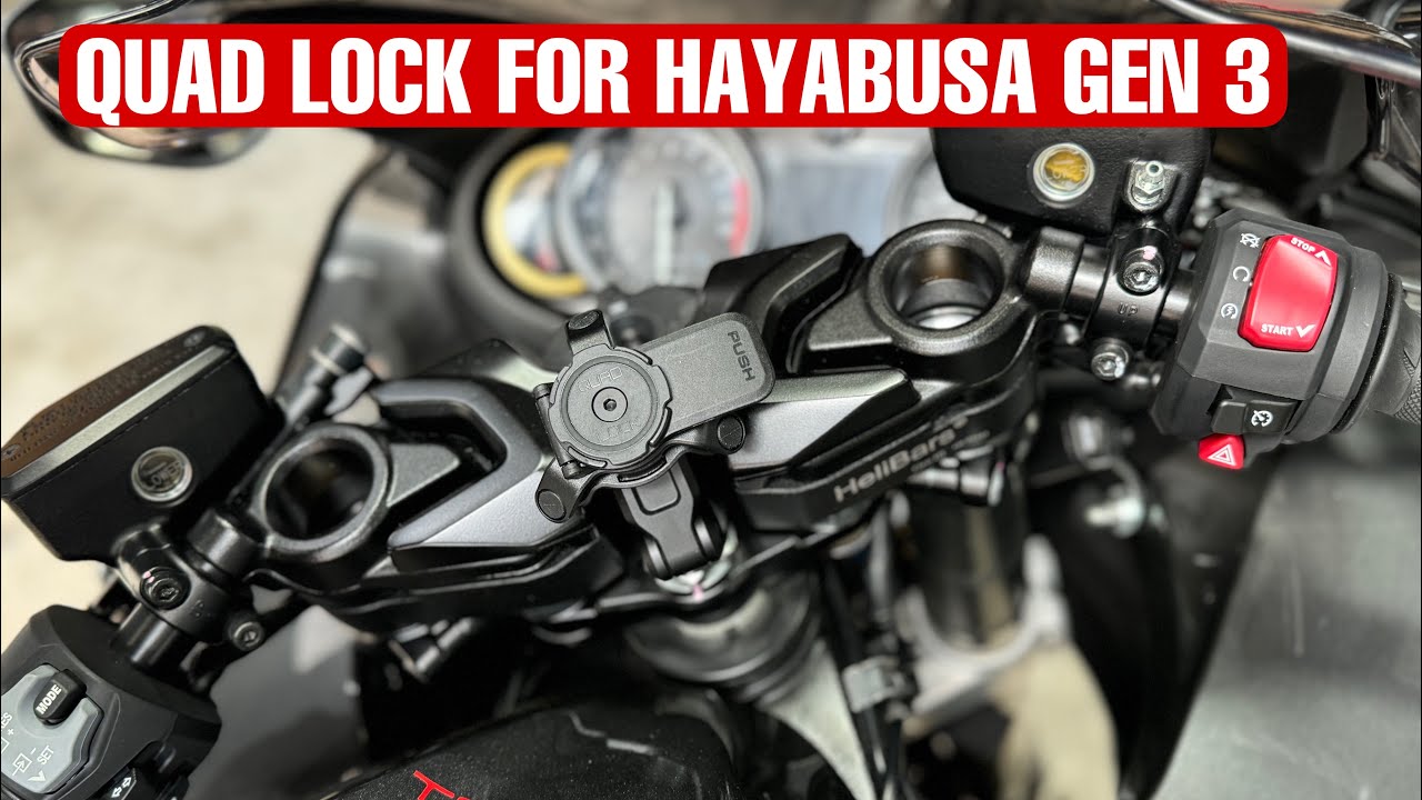 Quad Lock fork stem mount pro on Hayabusa Gen 3