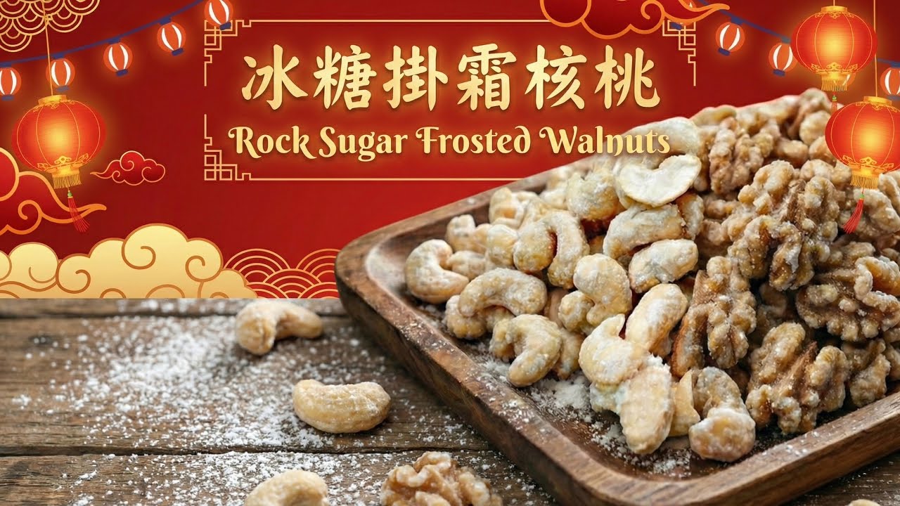「呂昇達的烘焙市集」正在直播！ 冰糖掛霜核桃Rock Sugar Frosted Walnuts特別加碼：楓糖核桃Maple Glazed Walnuts #新手必學