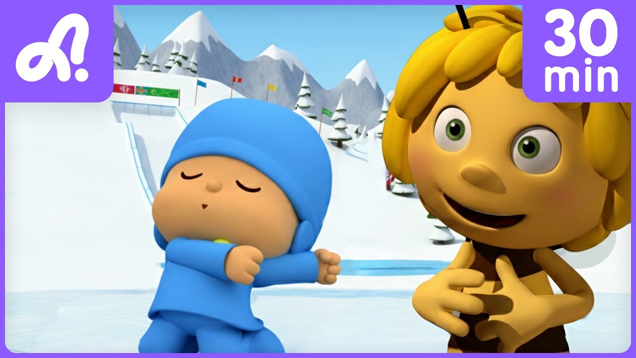 Ice Skate like an Olympian! ❄️ Pocoyo and Maya Sports | Animaj Kids Stories & Adventures | Animation