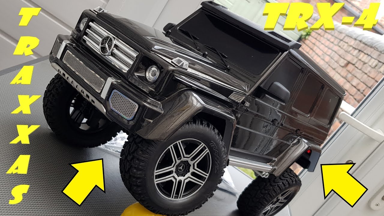 NEW TRAXXAS TRX-4 MERCEDES-BENZ G500 RC 4x4 TRUCK SCALE CRAWLER REVIEW OUT THE BOX