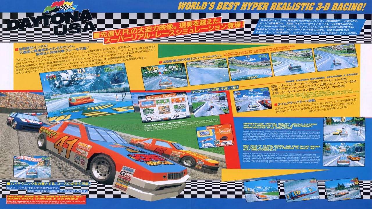 Daytona USA 1994 (初代デイトナUSA) - Pounding Pavement (1 hour ext)