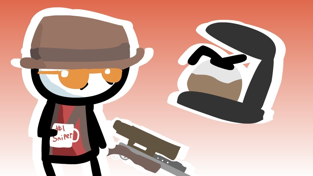 Stick Fortress 2: Sniper's Coffee (TF2 Animation)