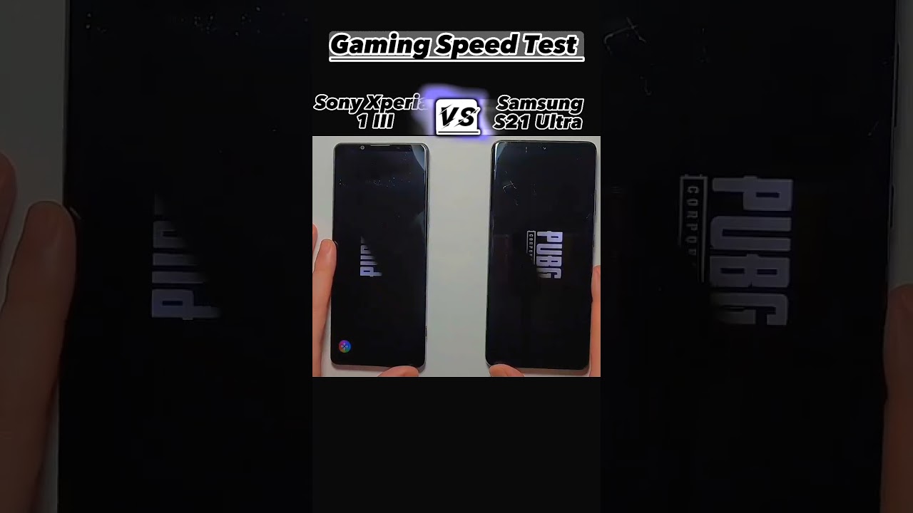 Samsung S21 Ultra Vs Sony Xperia 1 III Pubg Speed Test #pubgtest #samsung #sony #shorts #ytshorts