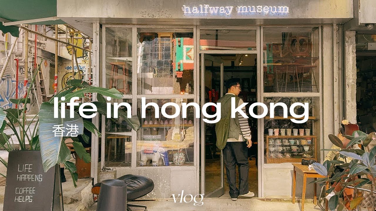 hong kong vlog | vintage coffee shops, jazz bar and peak tram hike