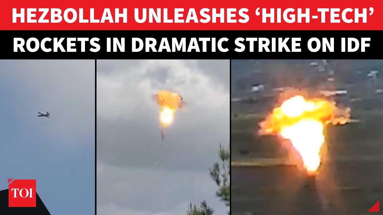 Hezbollah Goes BALLISTIC, BOMBARDS Israel With &lsquo;High Tech&rsquo; Rockets & Drone Barrage | Watch