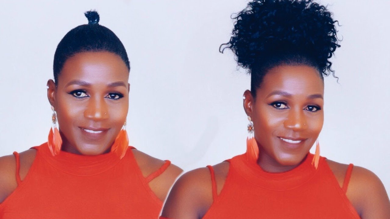 No Cornrows | Braidless | Crochet Puff On Short Natural Hair #janenasheupdo