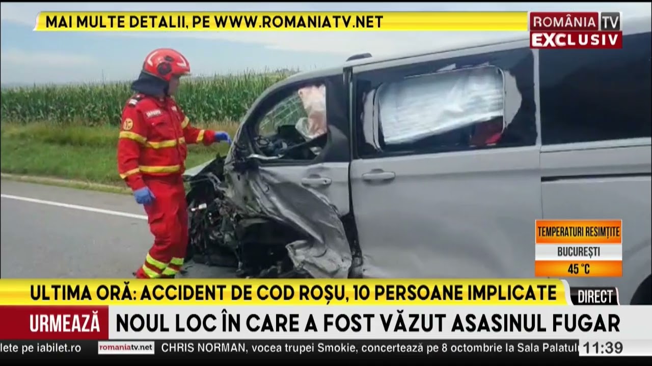 Accident grav în Suceava, un autoturism și un microbuz s-au ciocnit violent
