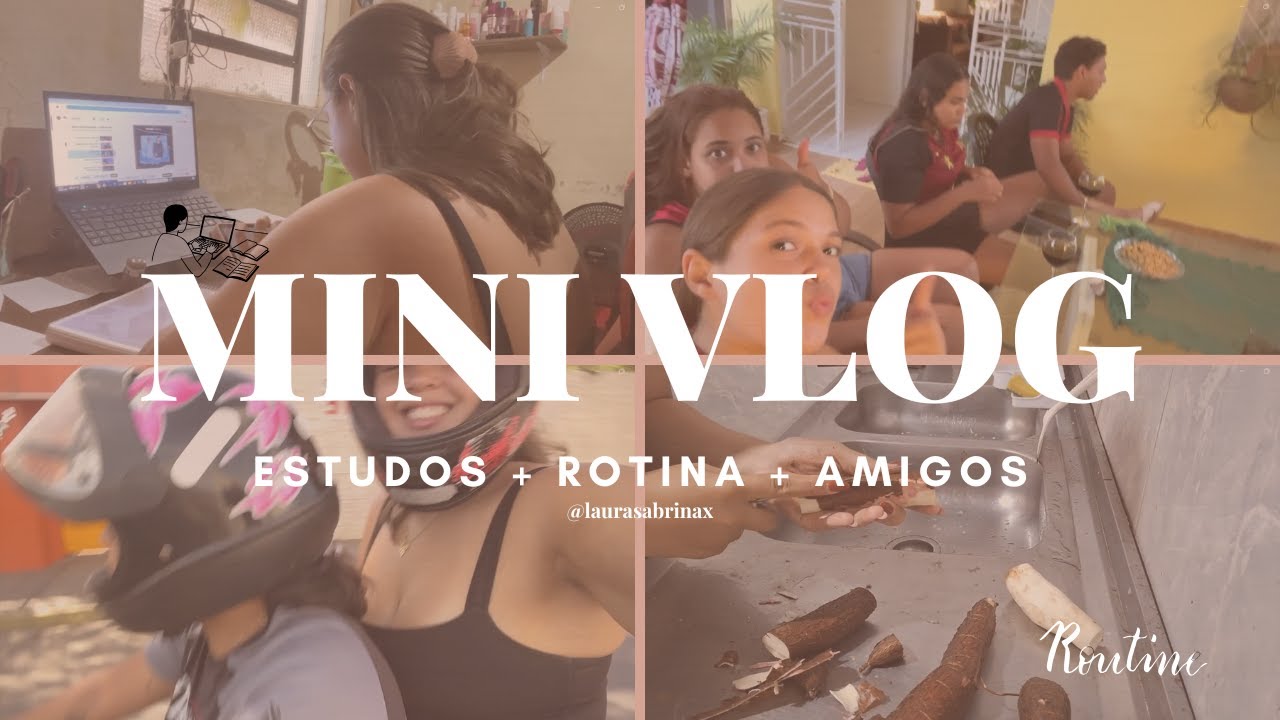 #1 MINI VLOG | ROTINA DE UMA VESTIBULANDA - ESTUDOS + COMPRAS + ROLE