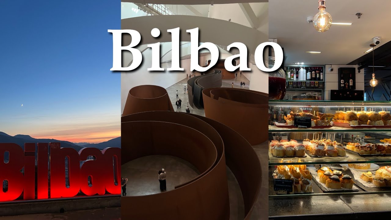 🇪🇸 빌바오 당일치기 브이로그 | 구겐하임 미술관&middot;핀초바&middot;전망대 | 바스크 지방에서 먹는 바치케🧀 스페인 북부 감성 가득🤍