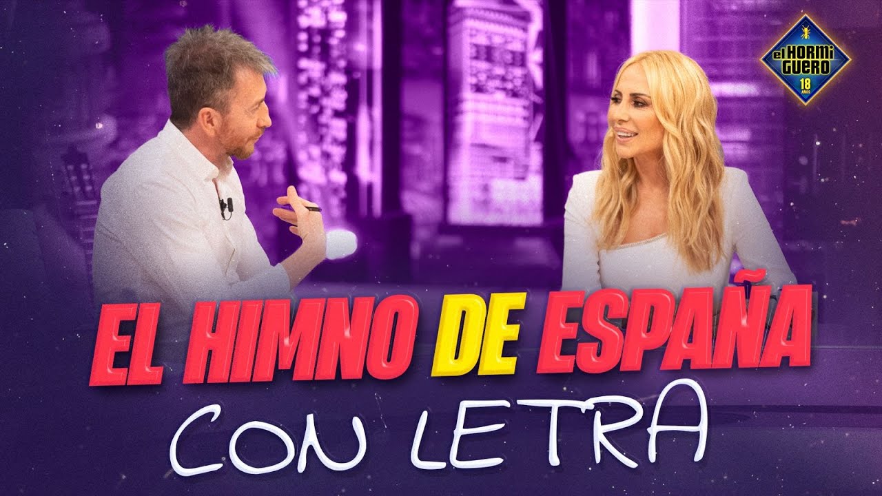 El himno de España con letra: La polémica de Marta Sánchez  - El Hormiguero