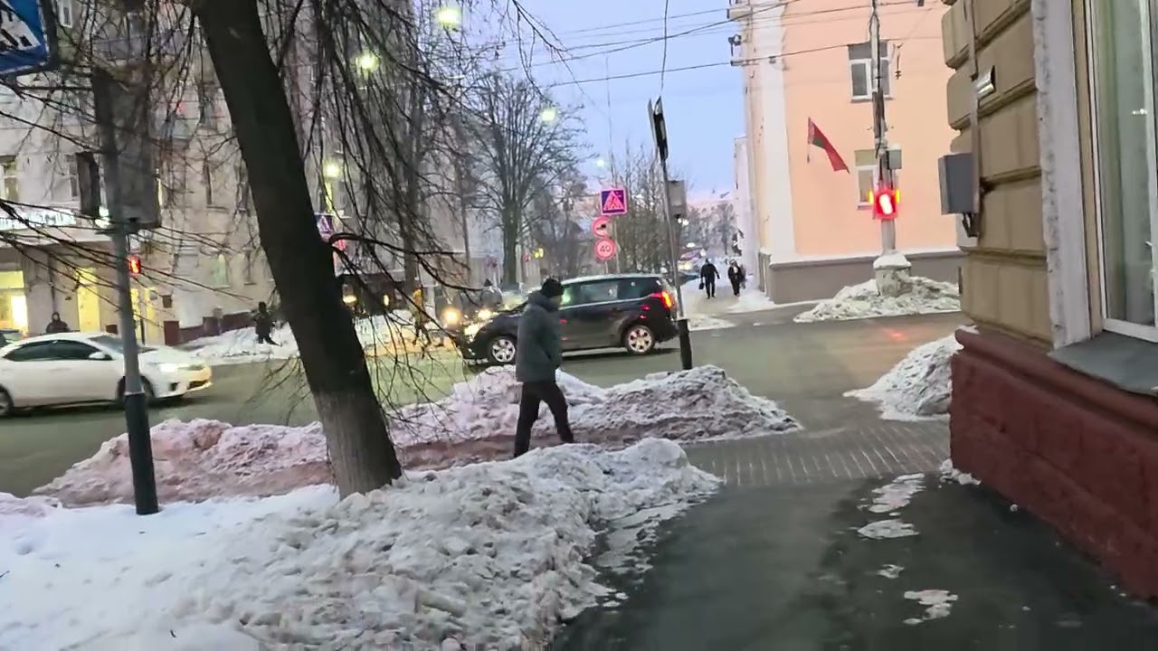 Беларусь, Гомель, улица Красноармейская, февраль 2026 года. 