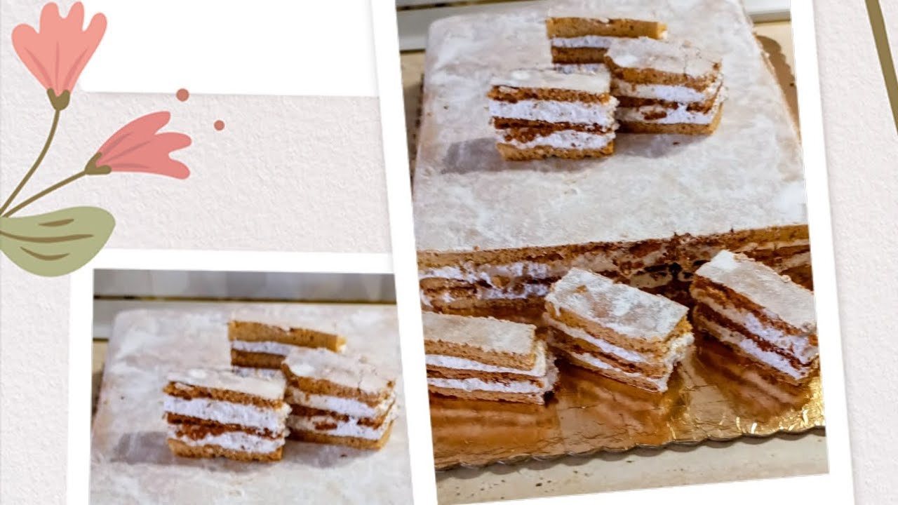 16.09.2025. Delicioasa prăjitură,,FOI CU MIERE SI CREMĂ DE BEZEA CU GEM SI NUCA