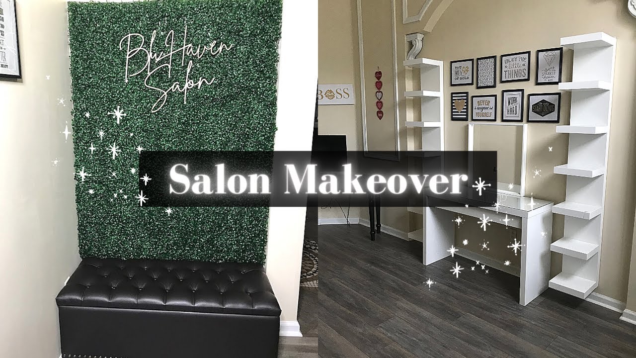 Salon Makeover Part 2 | Licensed Hair Braider | Salon Photo Backdrop | Boxwood Wall Backdrop