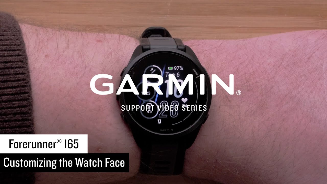 Garmin Support | Forerunner&reg; 165 Series | Watch Face Customization