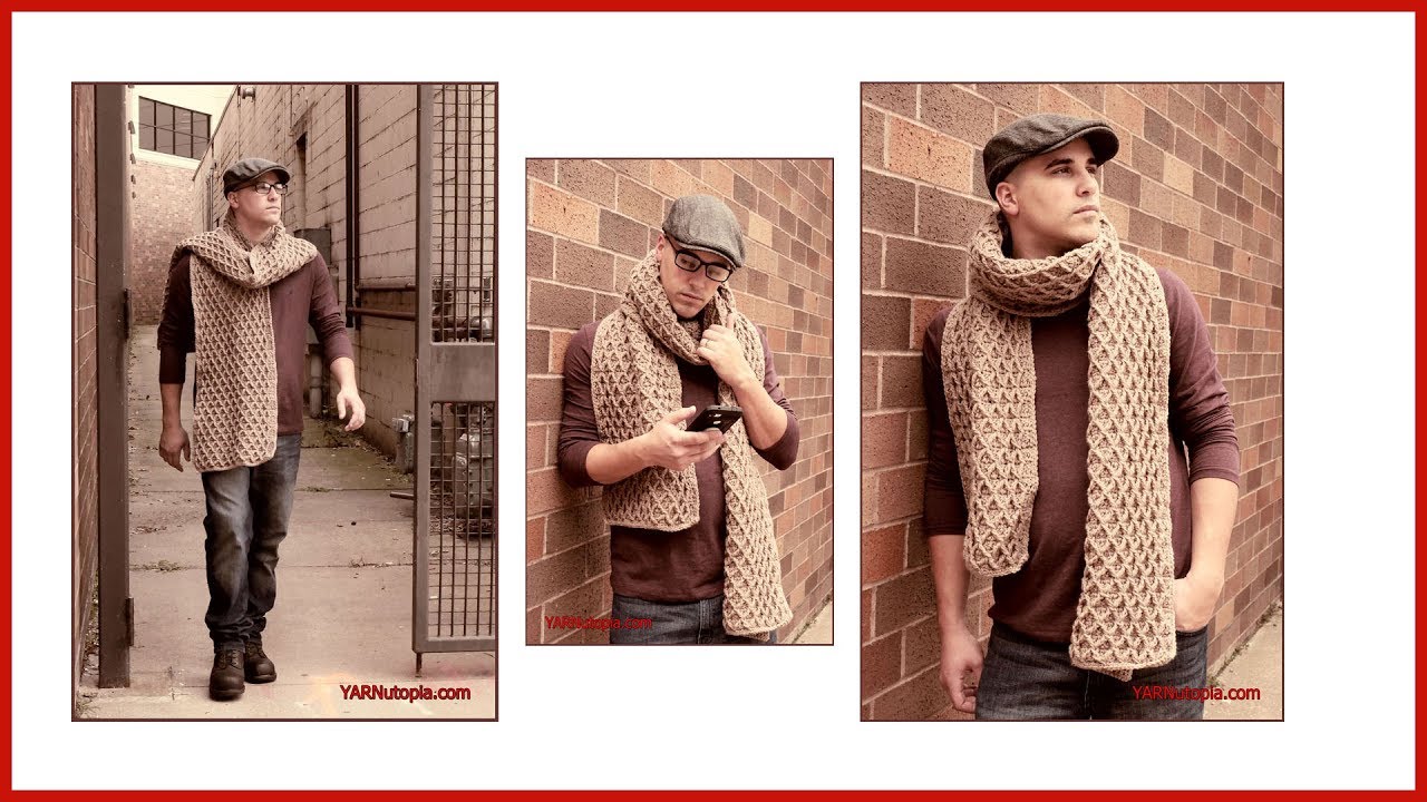 How to Crochet Tutorial: DIY Uptown Blanket Scarf by YARNutopia by Nadia Fuad