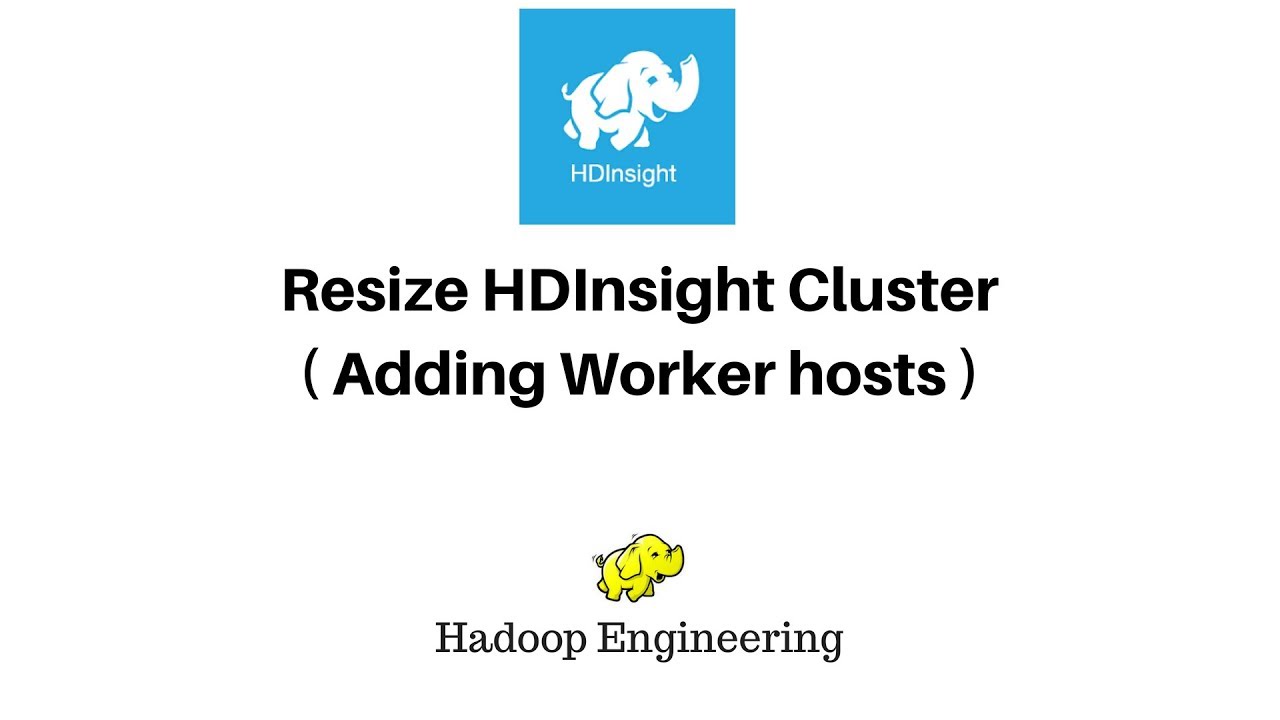 Re scaling HDInsight Cluster