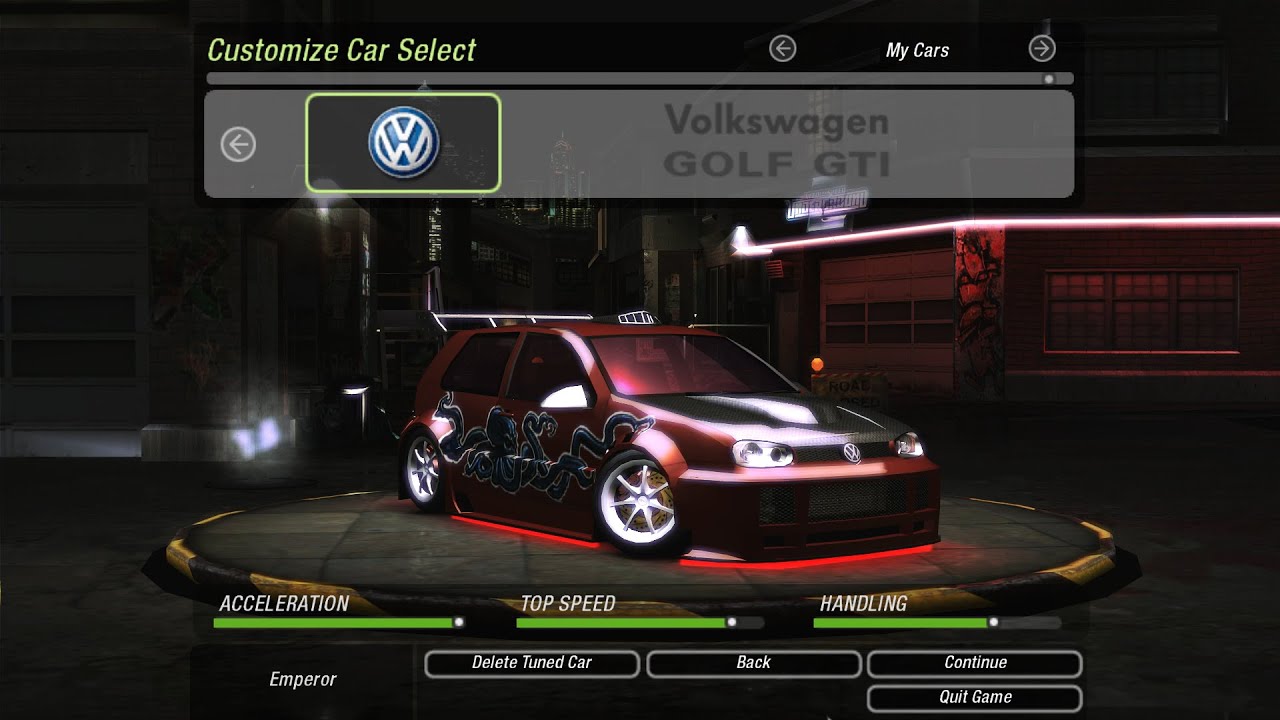NFS Underground 2 | Volkswagen Golf GTI | Customization and Gameplay