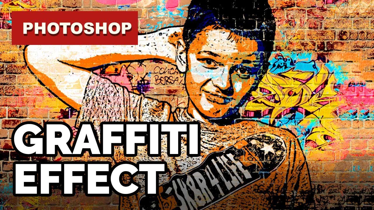 ЭФФЕКТ ГРАФФИТИ В PHOTOSHOP — Как создать эффект граффити в Photoshop