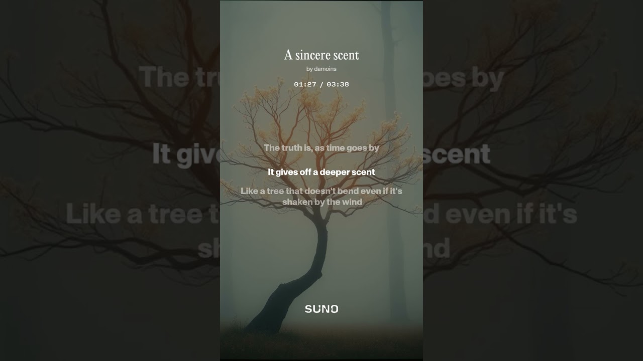A sincere scent