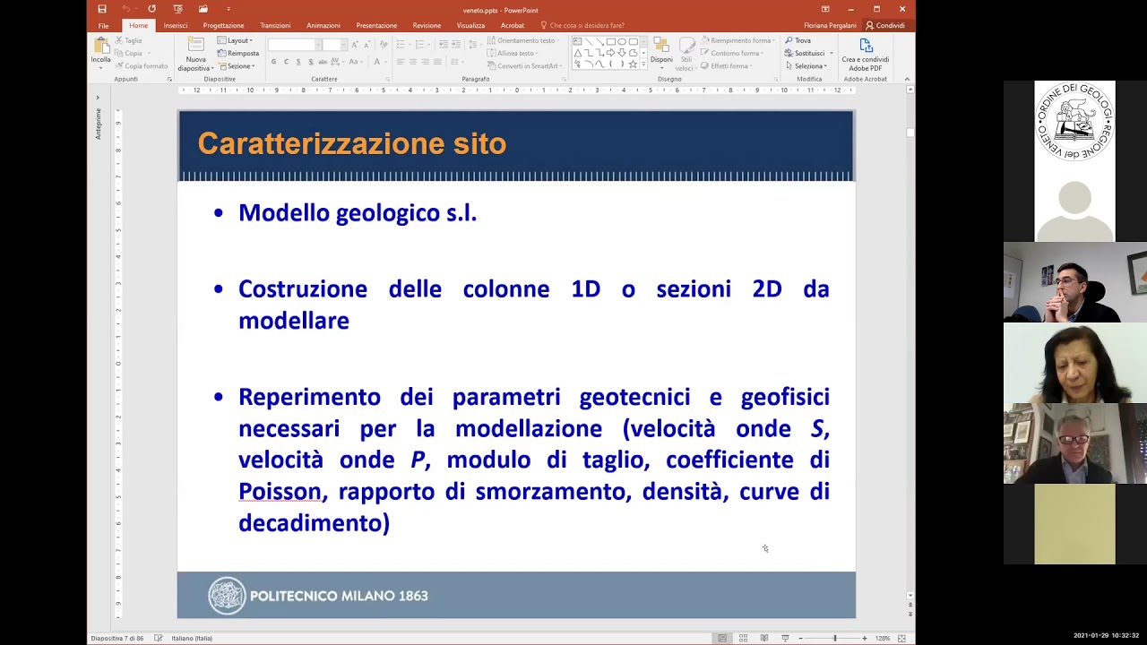 La Risposta Sismica Locale: analisi 1D e 2D, teoria ed esempi applicativi