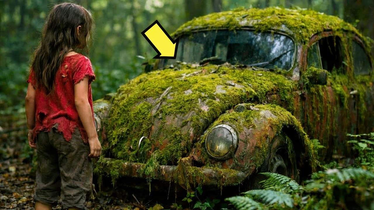 MENINA ÓRFÃ SE ABRIGOU NUM FUSCA ABANDONADO… MAS O QUE TINHA NO PORTA MALAS A DEIXOU EM CHOQUE