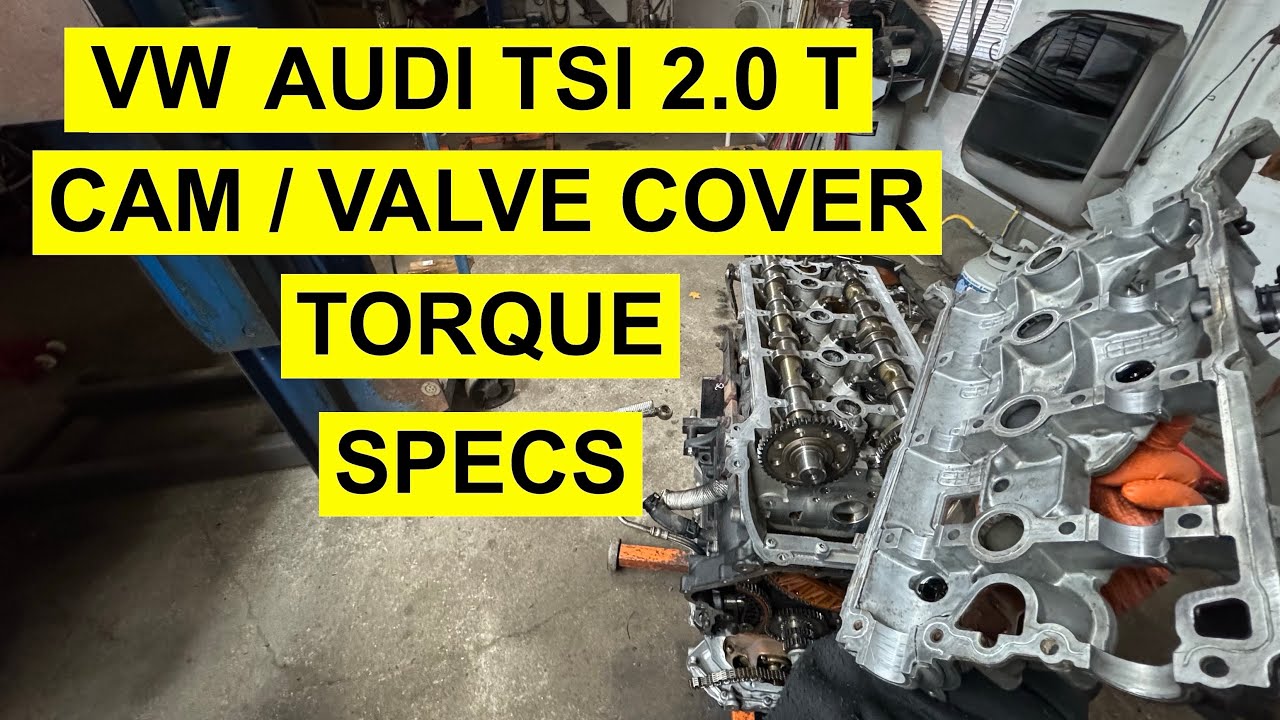 Cam Shaft Cover/ Valve Cover Install With Torque Specs & Sequence On VW/ Audi TSI 2.0 Turbo