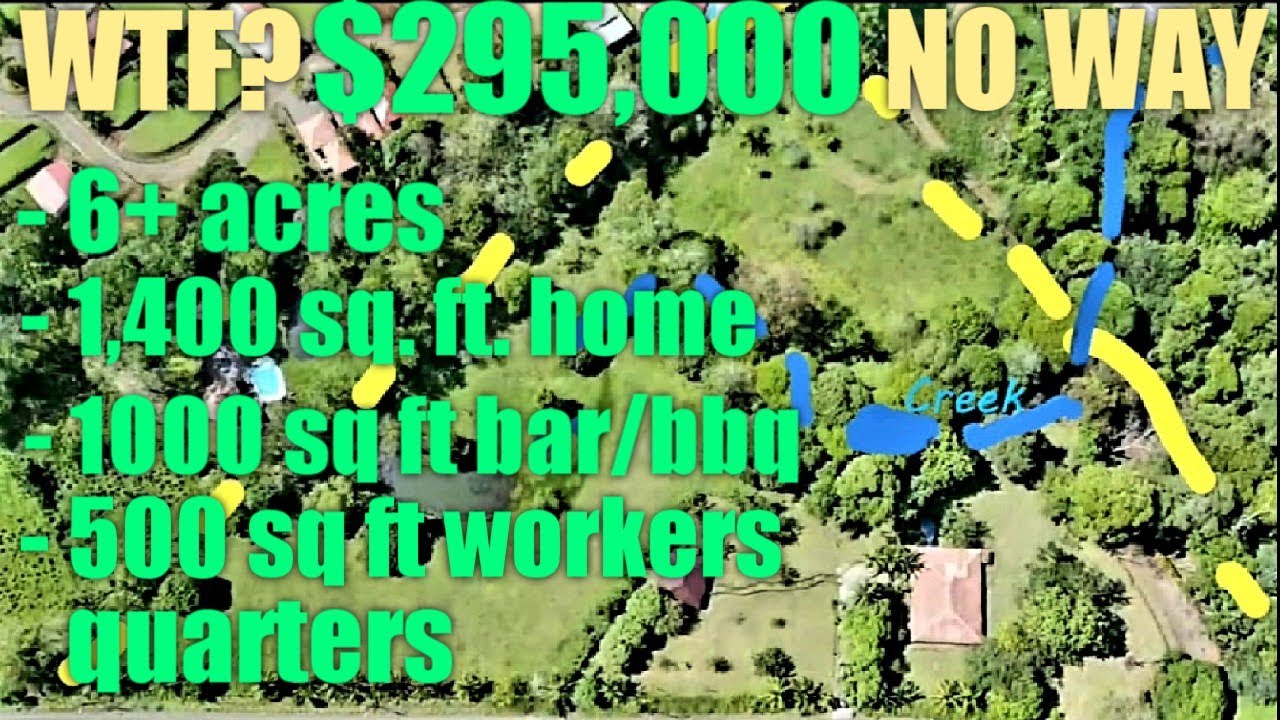 Sold-  6 Acres House, Party Bar Area, Workers Quarters  too Good to be TRUE $295k USD