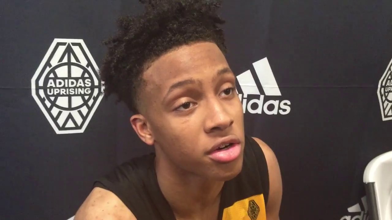 Romeo Langford interview at adidas Gauntlet Dallas