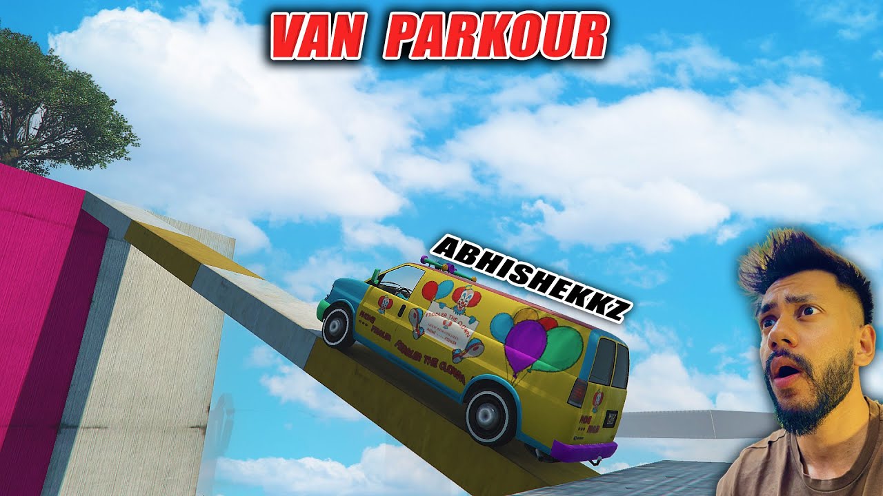 99.999% NOOBS FAILED TO COMPLETE THIS HARDEST VAN PARKOUR RACE 😭| GTA 5 PARKOUR RECE
