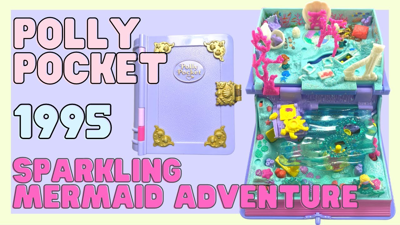 TOY TOUR: 1995 Sparkling Mermaid Adventure (Enchanted Storybooks)  | Vintage Polly Pocket Collection