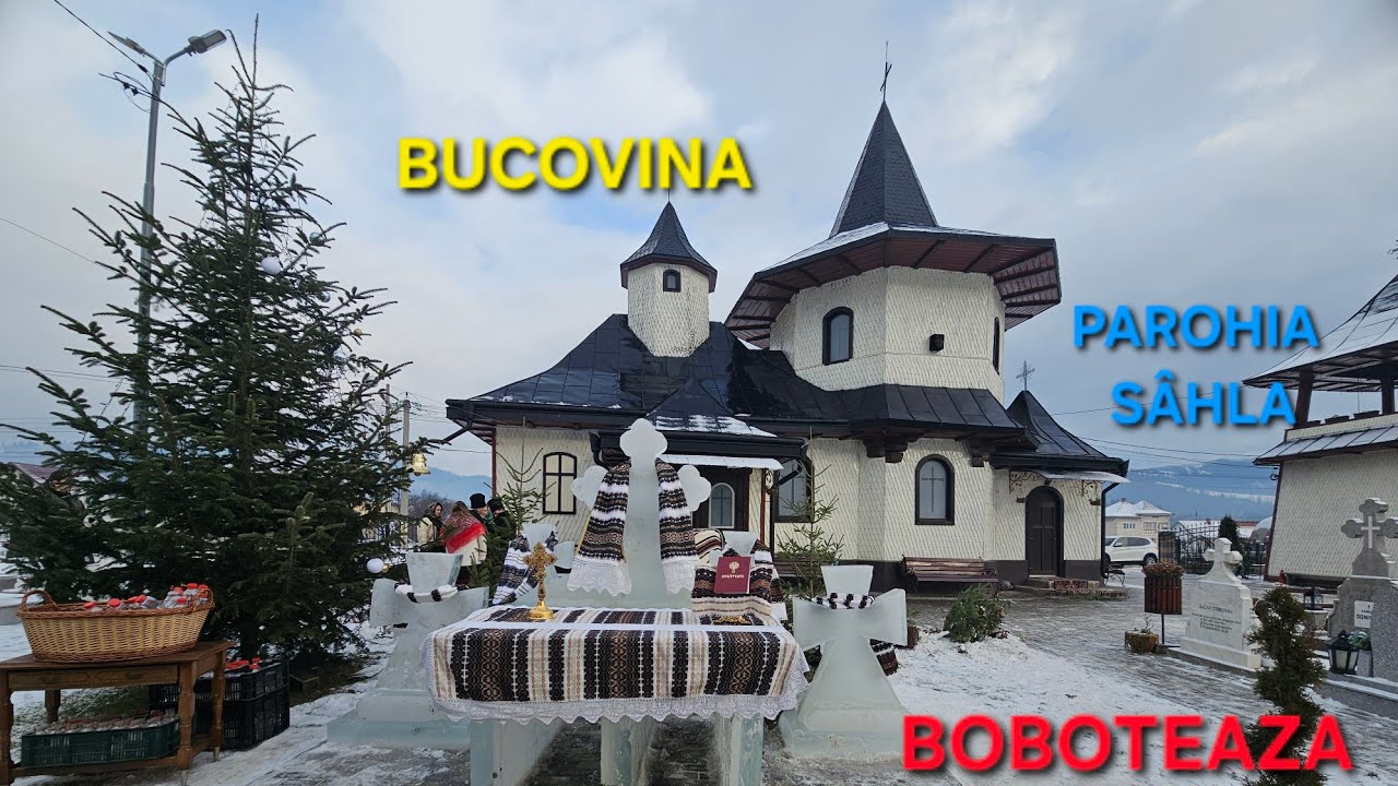 Slujba de sfințire a apei la  Parohia 