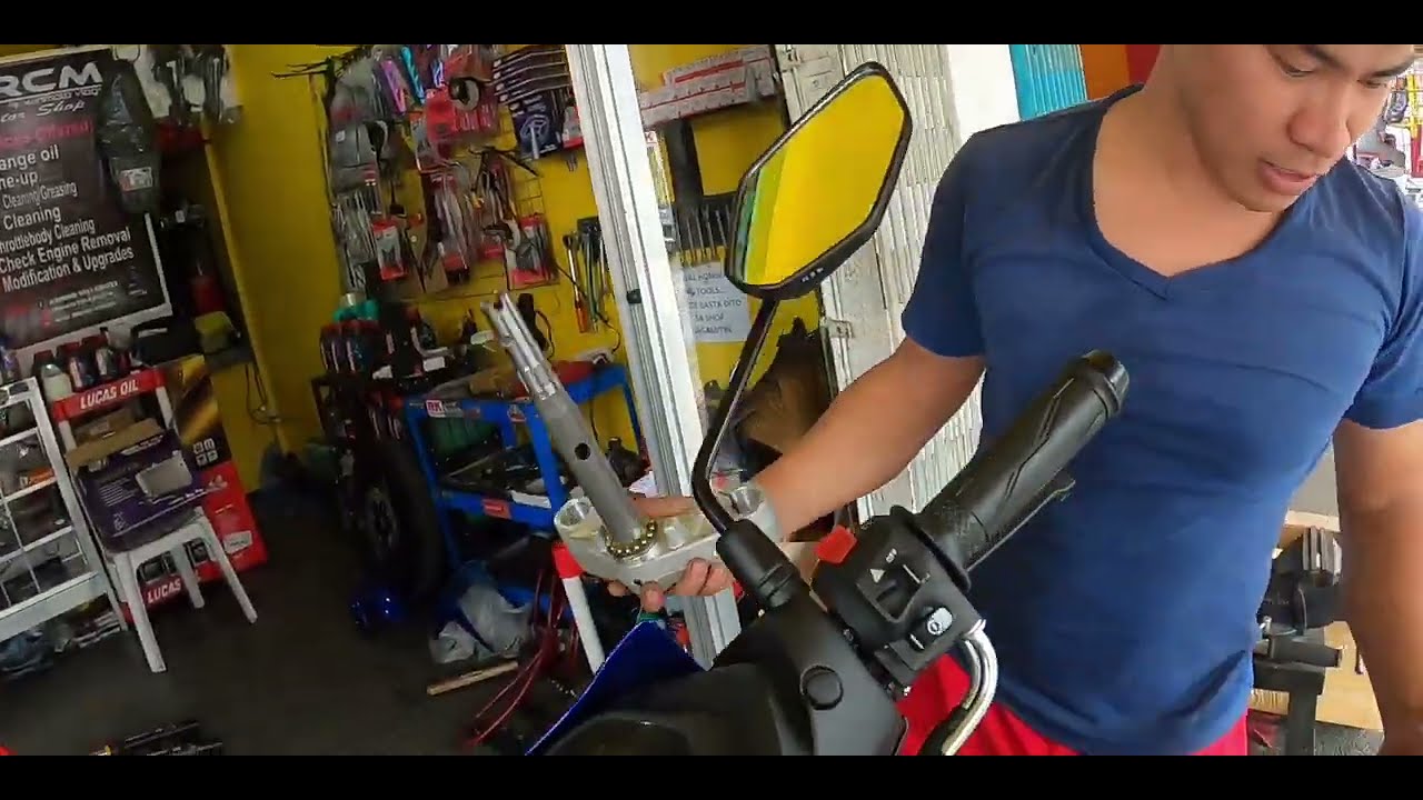 YAMAHA SNIPER 155 JVT FRONT SHOCK INSTALLATION with conversions.