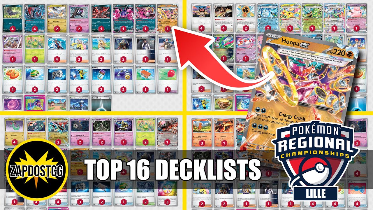 16 najlepszych decklist&oacute;w Lille Regionals Pokemon TCG | Podsumowanie i najlepsze talie