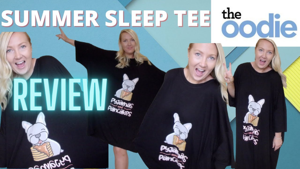 THE OODIE Sleep Tee honest Review + try on! Is it worth it?