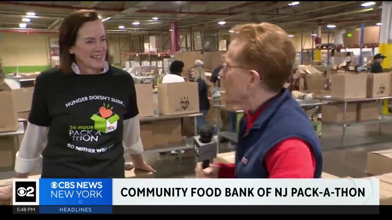 CBS 2 New York: Community FoodBank of New Jersey hosts Pack-a-Thon