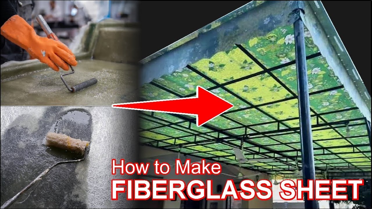 How to Make Fiber Glass Sheet | Amazing Process | Fiberglass Shed