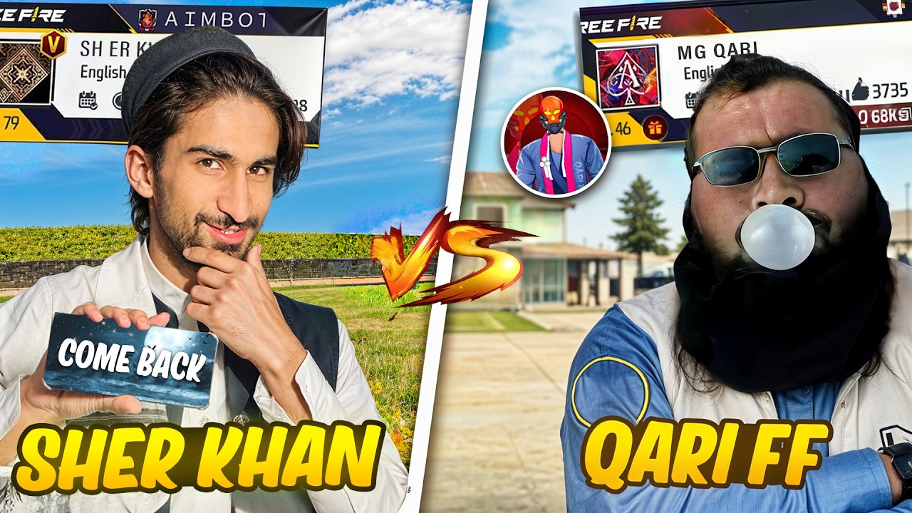 Legends Comeback 🤯 - Can Sher Khan Defeat Pakistani Raistar? - Qari FF Return