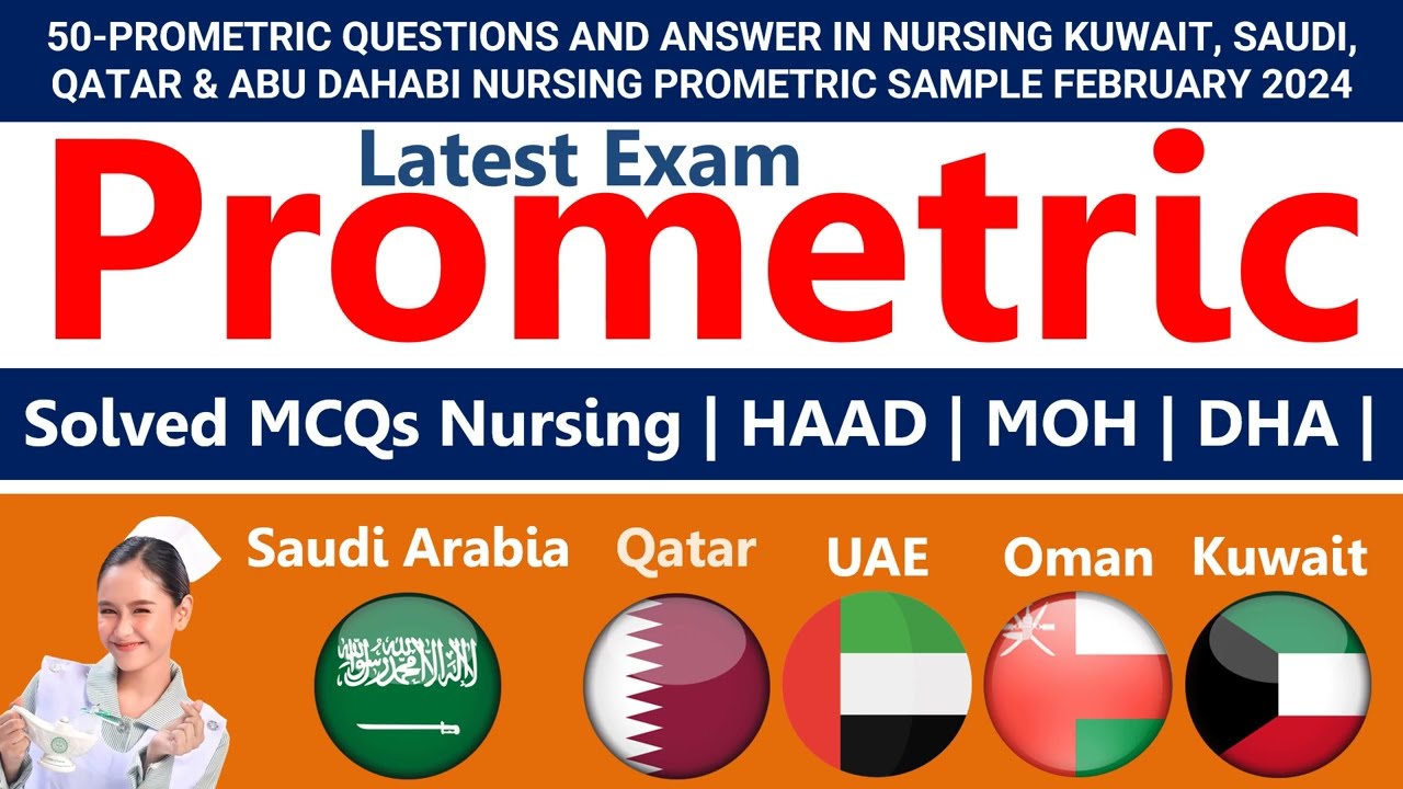 50 Prometric Questions And Answer In Nursing Kuwait, Saudi, Qatar & Abu Dahabi Sample February 2024