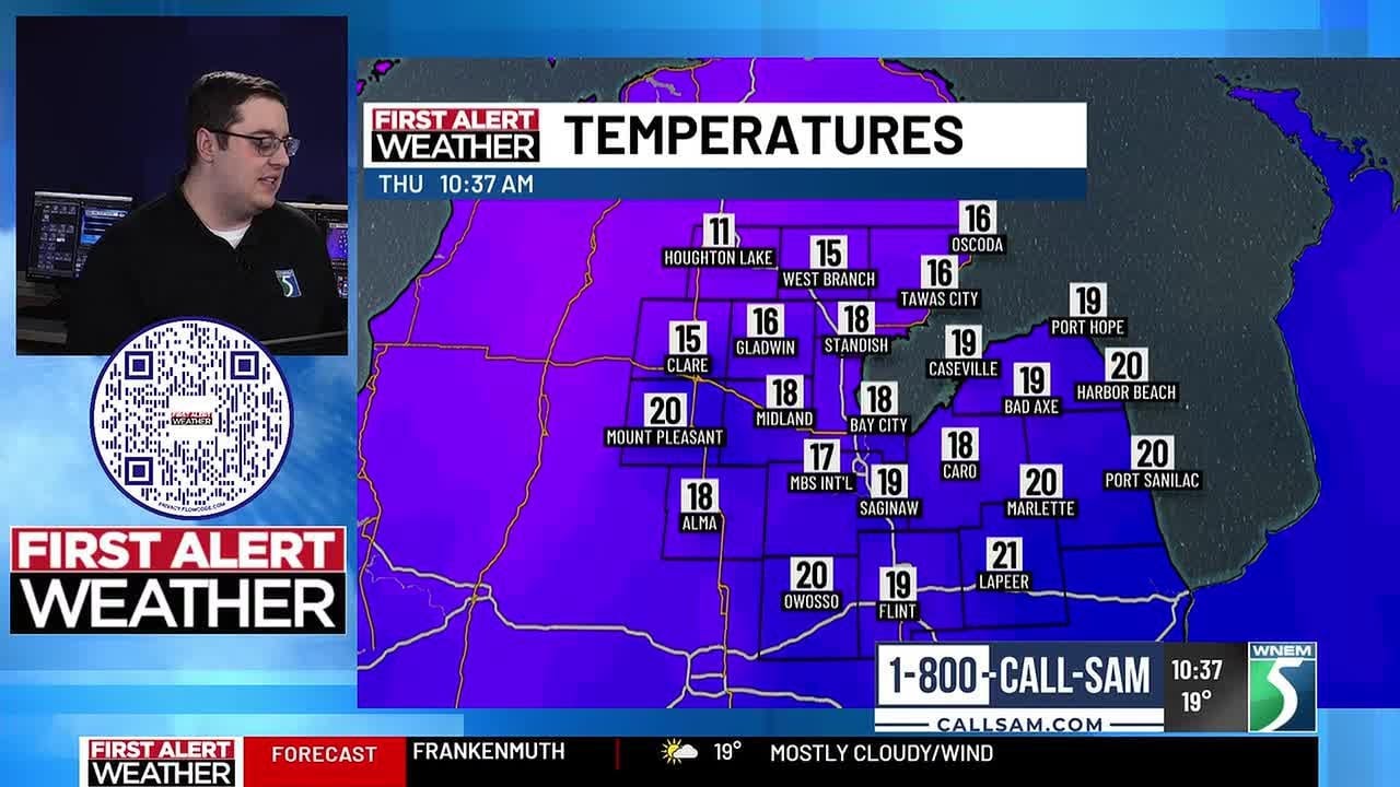 First Alert Weather Update: Tracking snowfall ahead of dip in temperatures